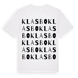 Klasbo ordlek t-shirt – ekologisk bomull t-shirt från Pinshirt