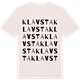 Vintage White t-shirt med Klavsta ordlek t-shirt
