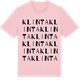 Pink Cotton t-shirt med Klinta ordlek t-shirt