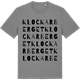 Mid Heather Gray t-shirt med Klockarberget ordlek t-shirt