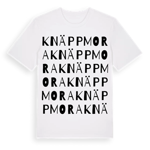 Knäppmora ordlek t-shirt – ekologisk bomull t-shirt från Pinshirt