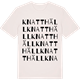 Vintage White t-shirt med Knatthäll ordlek t-shirt
