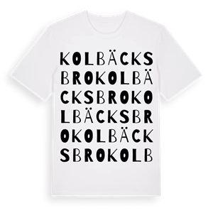 Kolbäcksbro ordlek t-shirt – ekologisk bomull t-shirt från Pinshirt
