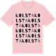 Pink Cotton t-shirt med Kolsta ordlek t-shirt