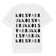 Kolsva bruk ordlek t-shirt
