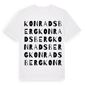 Konradsberg ordlek t-shirt – ekologisk bomull t-shirt från Pinshirt