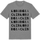 Mid Heather Gray t-shirt med Konungbacken ordlek t-shirt
