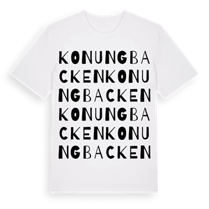 Konungbacken ordlek t-shirt – ekologisk bomull t-shirt från Pinshirt