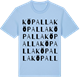 Blue Soul t-shirt med Köpalla ordlek t-shirt