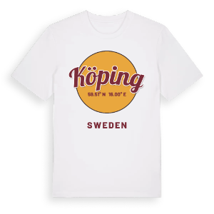 Köping cirkel t-shirt – ekologisk bomull t-shirt från Pinshirt