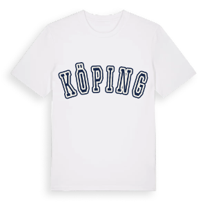 Köping college t-shirt – ekologisk bomull t-shirt från Pinshirt