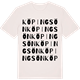 Vintage White t-shirt med Köpingsön ordlek t-shirt