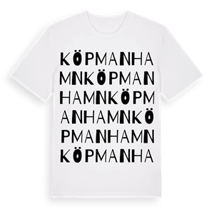 Köpmanhamn ordlek t-shirt – ekologisk bomull t-shirt från Pinshirt