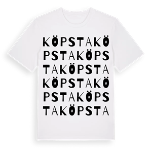 Köpsta ordlek t-shirt – ekologisk bomull t-shirt från Pinshirt