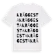 White t-shirt med Kräggesta ordlek t-shirt