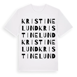 Kristinelund ordlek t-shirt – ekologisk bomull t-shirt från Pinshirt