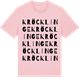 Pink Cotton t-shirt med Kröcklinge ordlek t-shirt