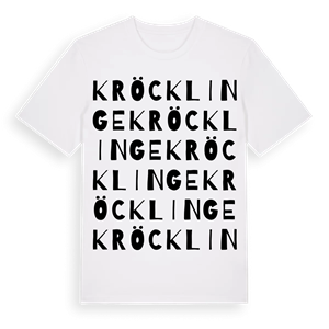 Kröcklinge ordlek t-shirt – ekologisk bomull t-shirt från Pinshirt