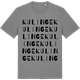 Mid Heather Gray t-shirt med Kulinge ordlek t-shirt