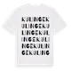 White t-shirt med Kulinge ordlek t-shirt