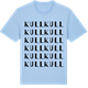 Blue Soul t-shirt med Kull ordlek t-shirt