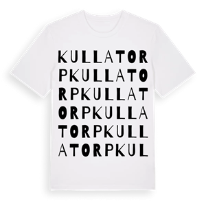 Kullatorp ordlek t-shirt – ekologisk bomull t-shirt från Pinshirt