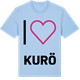 Blue Soul t-shirt med Jag älskar Kurö t-shirt stort tryck