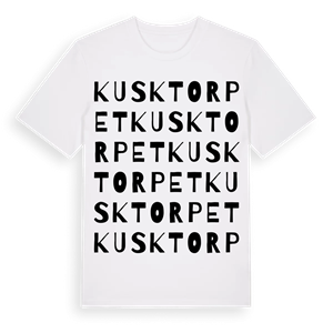 Kusktorpet ordlek t-shirt – ekologisk bomull t-shirt från Pinshirt