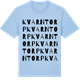 Blue Soul t-shirt med Kvarntorp ordlek t-shirt