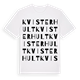 White t-shirt med Kvisterhult ordlek t-shirt