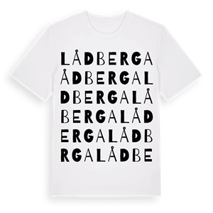 Lådberga ordlek t-shirt – ekologisk bomull t-shirt från Pinshirt
