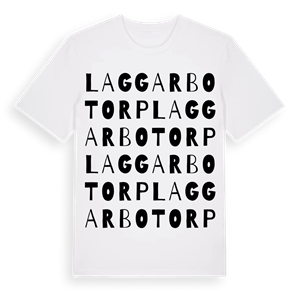 Laggarbotorp ordlek t-shirt – ekologisk bomull t-shirt från Pinshirt