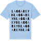Blue Soul t-shirt med Laggarbyn ordlek t-shirt