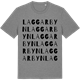 Mid Heather Gray t-shirt med Laggarbyn ordlek t-shirt