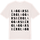 Vintage White t-shirt med Laggarsberg ordlek t-shirt
