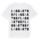 Laggartorp ordlek t-shirt