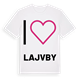 Jag älskar Lajvby t-shirt stort tryck
