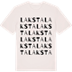 Vintage White t-shirt med Laksta ordlek t-shirt