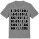 Mid Heather Gray t-shirt med Långboda ordlek t-shirt