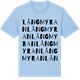 Blue Soul t-shirt med Långmyran ordlek t-shirt