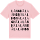 Pink Cotton t-shirt med Långnäla ordlek t-shirt