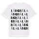 White t-shirt med Långnäla ordlek t-shirt