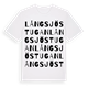 Långsjöstugan ordlek t-shirt