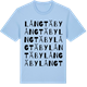 Blue Soul t-shirt med Långtäby ordlek t-shirt