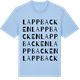 Blue Soul t-shirt med Lappbacken ordlek t-shirt