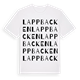 White t-shirt med Lappbacken ordlek t-shirt