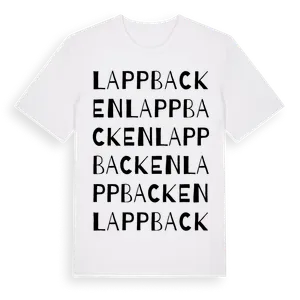 Lappbacken ordlek t-shirt – ekologisk bomull t-shirt från Pinshirt