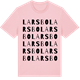 Pink Cotton t-shirt med Larsbo ordlek t-shirt