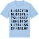 Blue Soul t-shirt med Lasse Färnlöfs Plats ordlek t-shirt