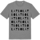 Mid Heather Gray t-shirt med Latbo ordlek t-shirt